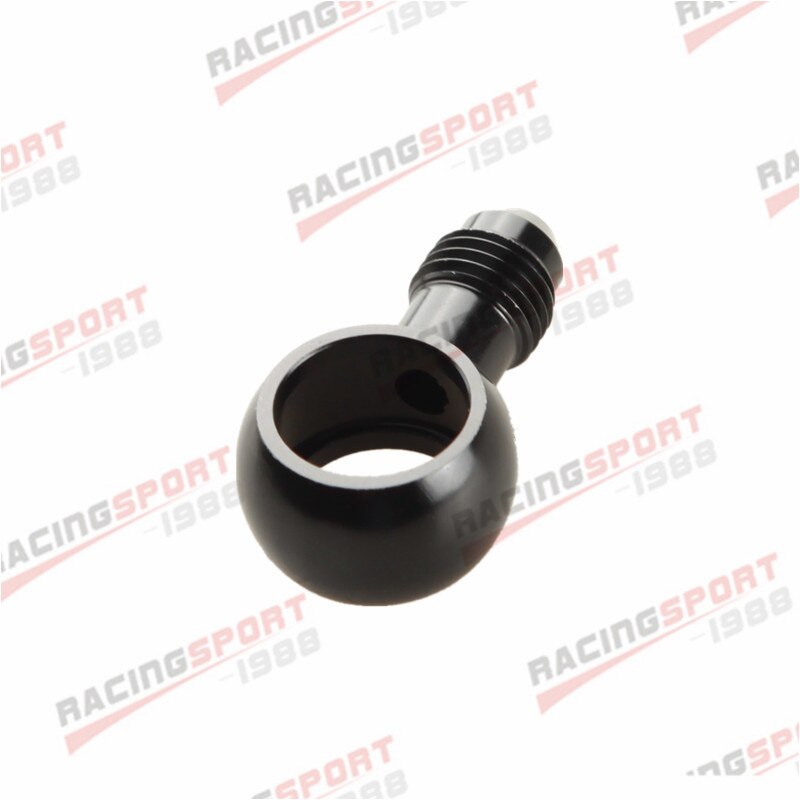 Aluminum Banjo Adaptor Bolt AN4 AN-4 4AN To 12.5mm Brake Fitting BLACK