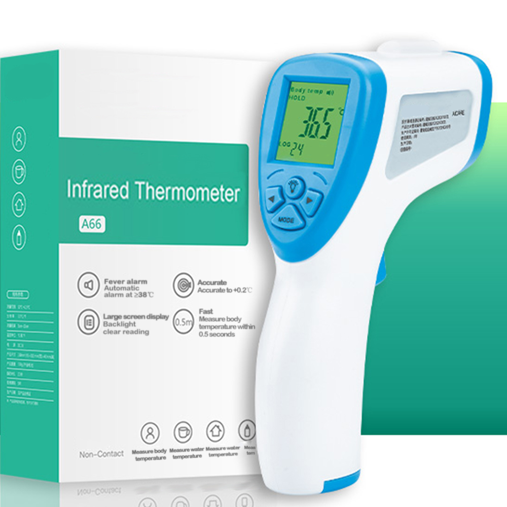 Schnelle AICARE A66 Nicht-Kontaktieren Stirn IR Infrarot Thermometer sofortig-lesen Körper Oberfläche Temperatur Messung