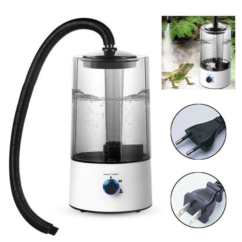 Terrario de niebla para reptiles, humidificador, caja para mascotas, humidificador, atomizador