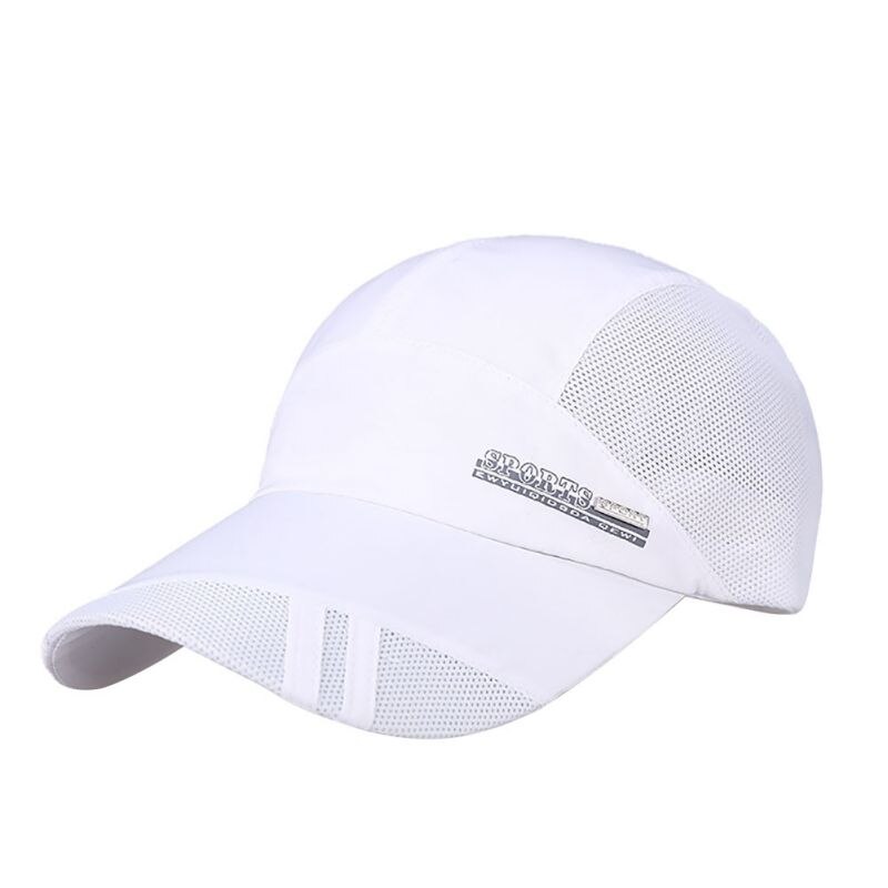 Hoed Cap Mannen Snel Droog Sport Hoed Verstelbare Pet Chapeu Brief Mesh Mannen Caps Voor Running Wandelen: W