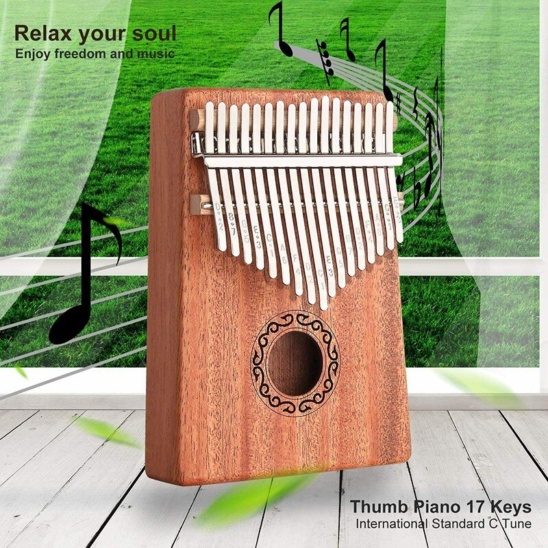 17- tangenter kalimba thumb piano finger piano til begyndere eller professionelle