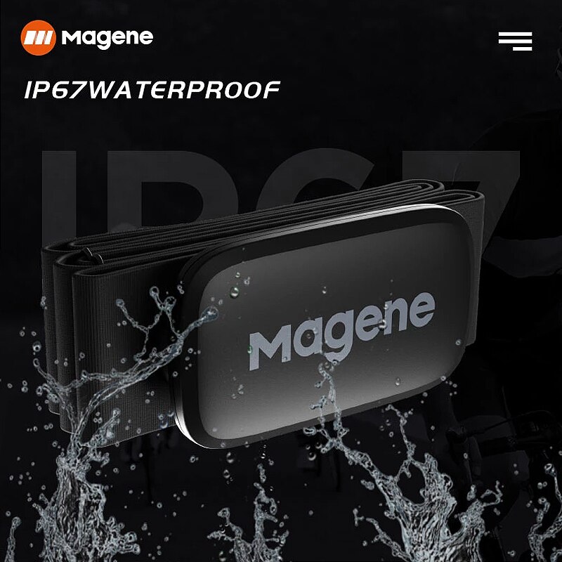 Magene – capteur de fréquence cardiaque Mover H003, Bluetooth ANT, double , avec sangle de poitrine, ordinateur de cyclisme, vélo Wahoo Garmin, moniteur de sport