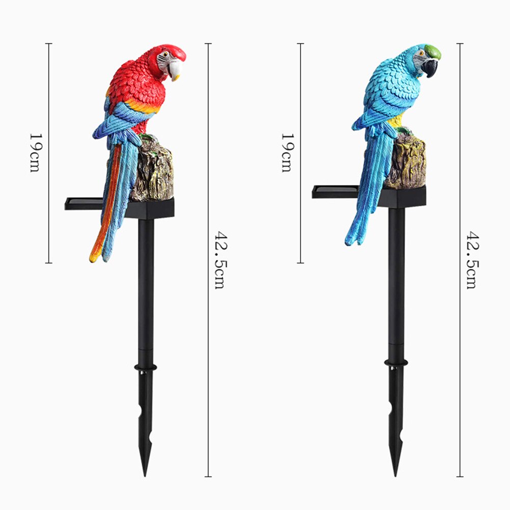 doprowadziło papuga w kształcie wodoodporna lampa na energię słoneczną lampa trawnik ścieżka ogrodowa wystrój wyposażony w papuga kształt projektu, żywy realistyczne.