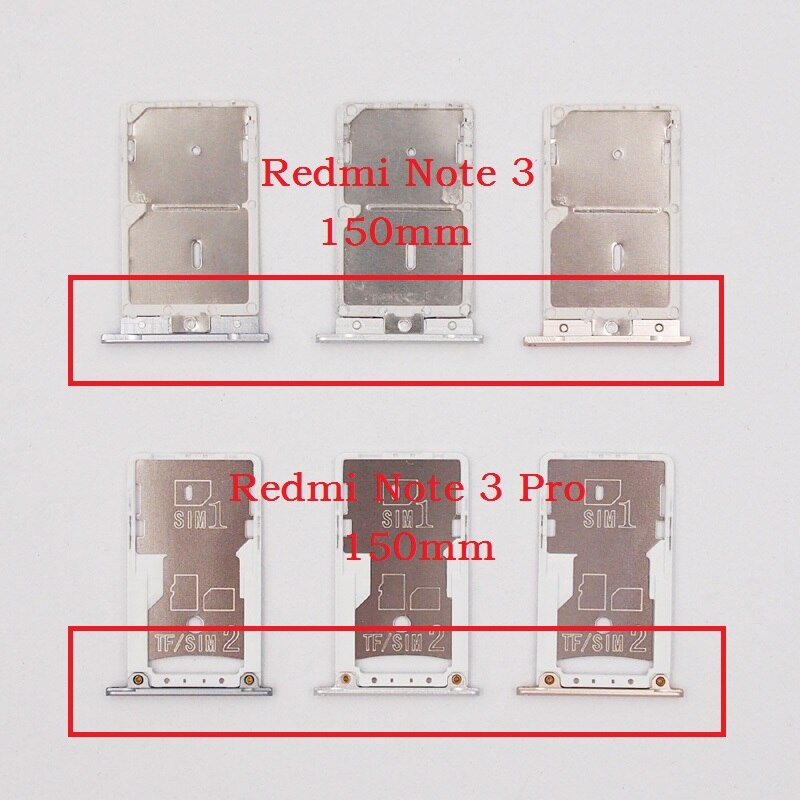 BaanSam New Bandeja Cartão SIM Slot Para Xiaomi Redmi Nota 3 (150mm) Peças de Reposição