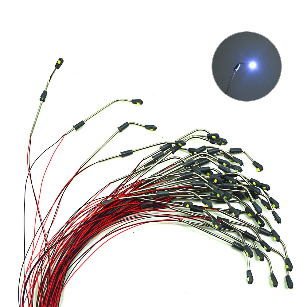 3V LED modello lampione metallo bianco freddo lampione architettonico scala ferroviaria modello illuminazione paesaggio treno Layout edificio