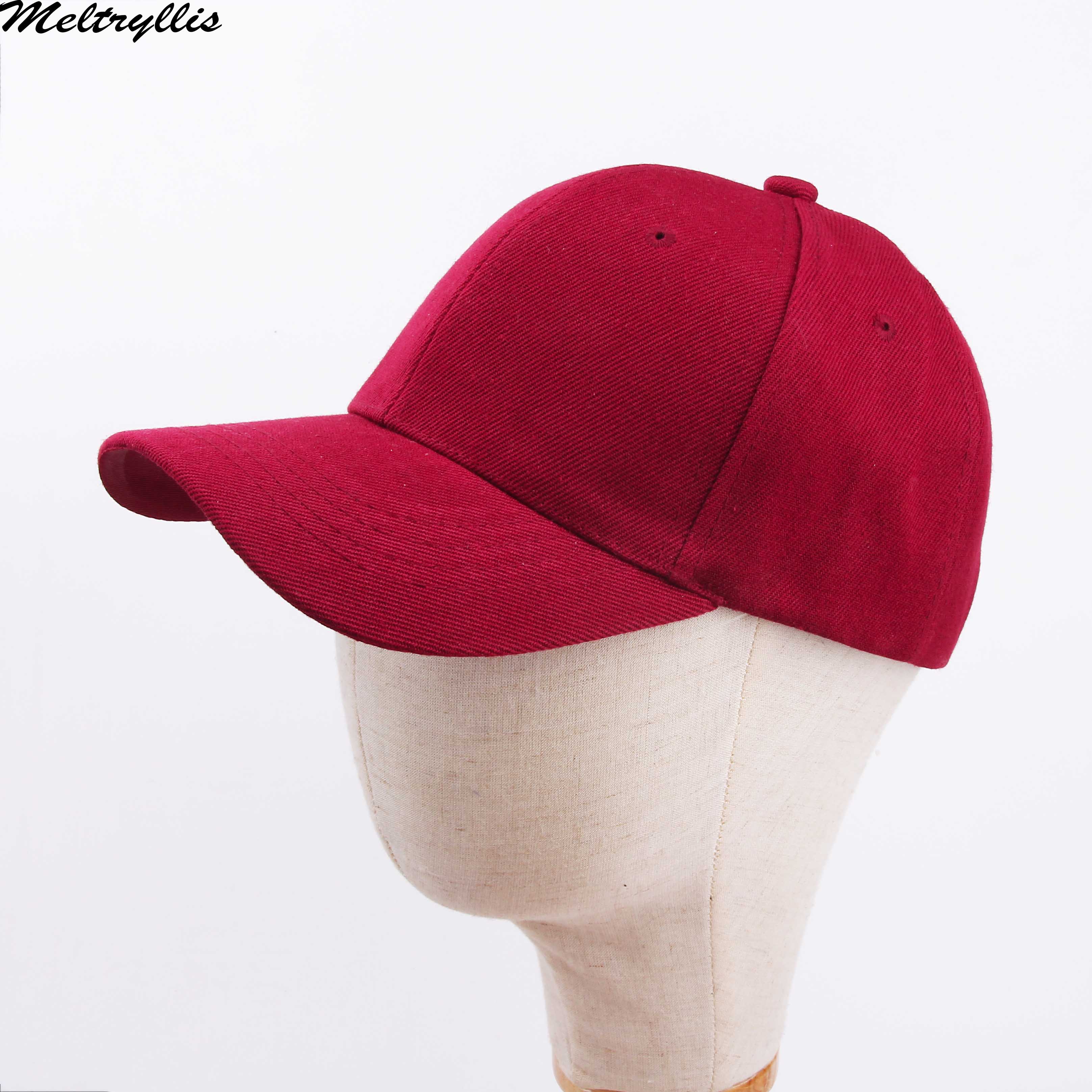 Gorra de béisbol roja de Color sólido a la , novedad en gorra de algodón para jóvenes, gorra para hombres y mujeres, gorro de Hip Hop ajustable