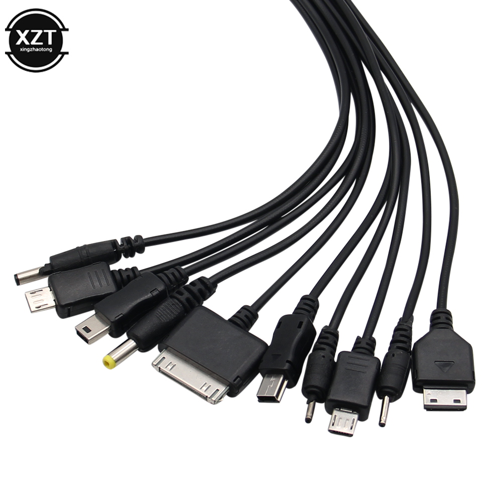 Universal Micro USB Cable Portable 10 in 1 USB Multi Charger phone cord Charging Cord Adapter for phone