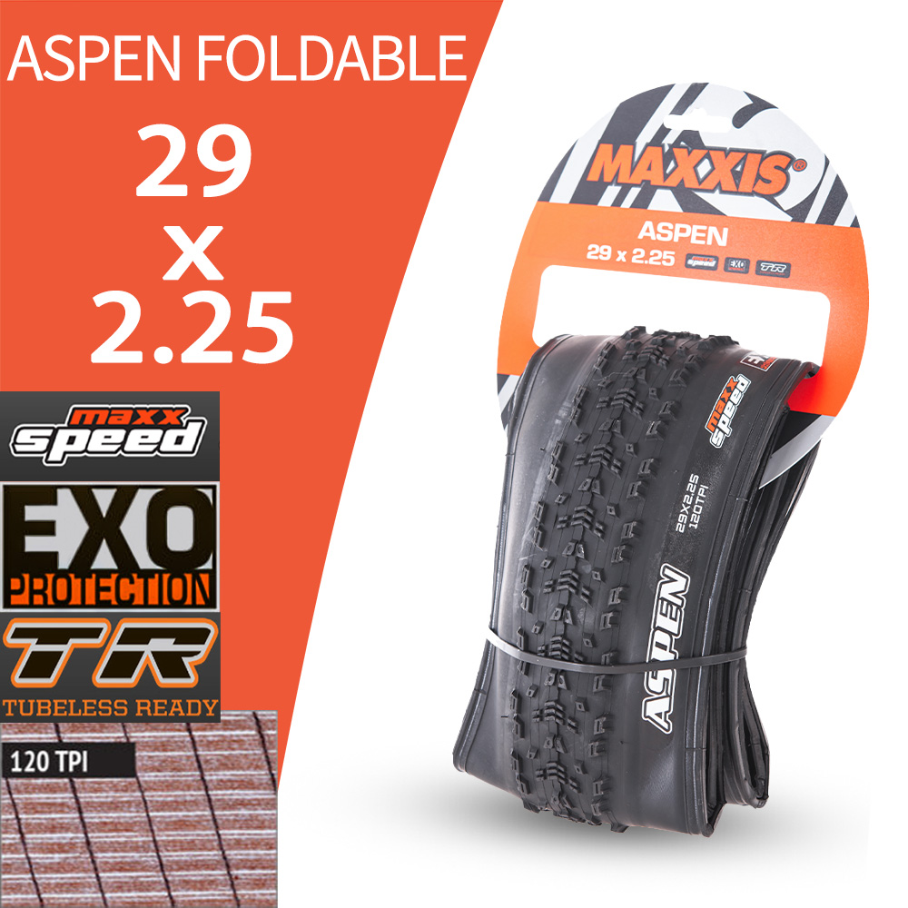 MAXXIS ASPEN ST MTB llanta de neumáticos sin tubo 29 27,5 pulgadas 27,5x2,25 29x2,1 29x2,25 29x2,4 neumático de bicicleta de montaña XC accesorios para bicicleta: Azul marino