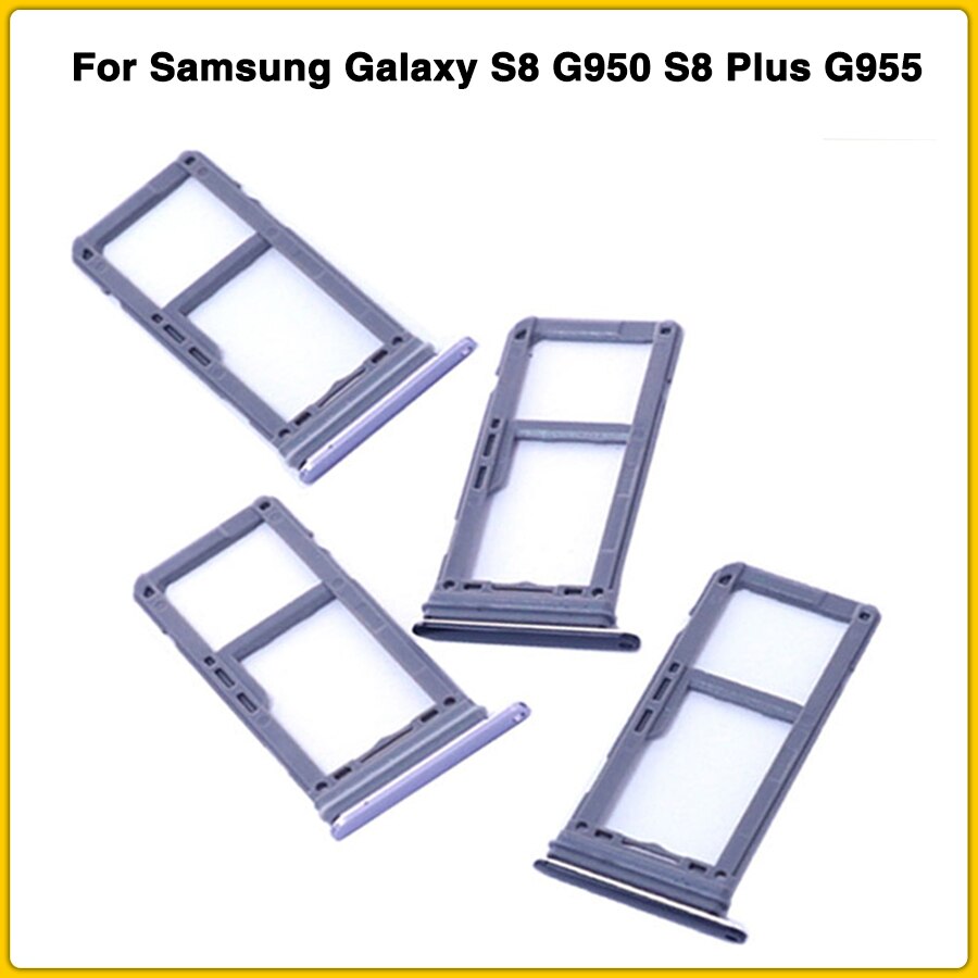 NUOVO S8 Vassoio di SIM Adattatore Del Supporto per Samsung Galaxy S8 G950 S8 Più G955 SIM della carta Doppia/Singola + pin della carta