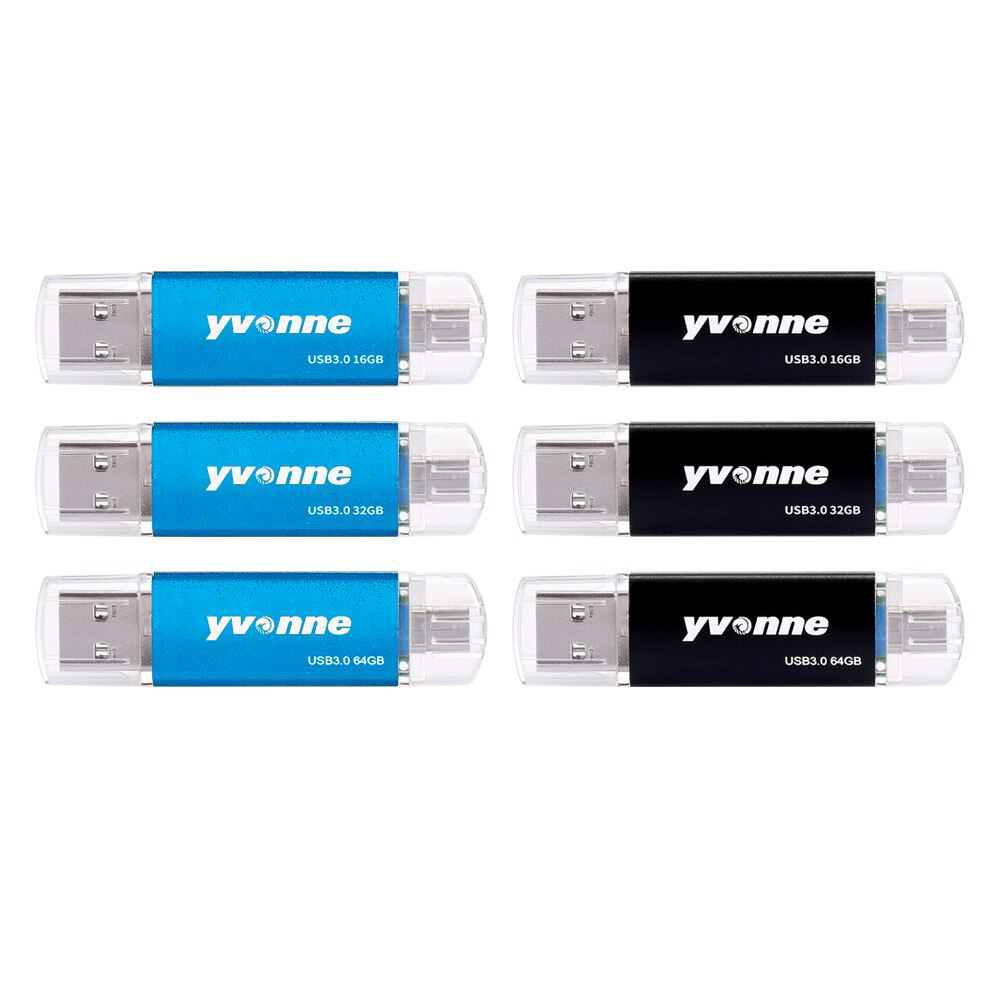 Yvonne YT601-3l pamięć USB USB3.0 U dysk szybki napęd OTG podwójne porty wielofunkcyjna pamięć USB długopis odwieźć na PC