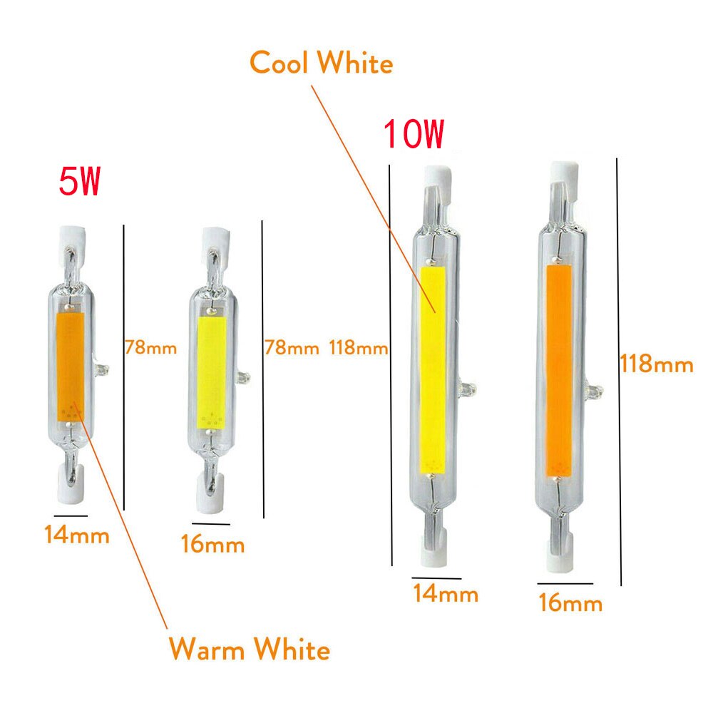 Lamp Glazen Buis Led-lampen R7S Base Voor Thuis 220 V-240 V 118 Mm 78 Mm