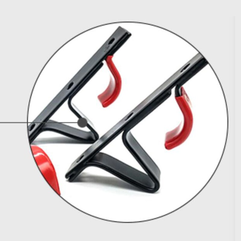 Universal Accessories Black 6 Tire Rims Hub Suspension Clip Hook Rack