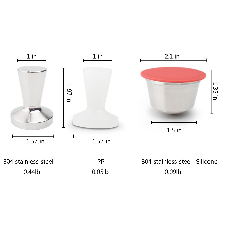 Cápsulas de café reutilizáveis para dolce gusto, cápsula de metal reutilizável com filtro