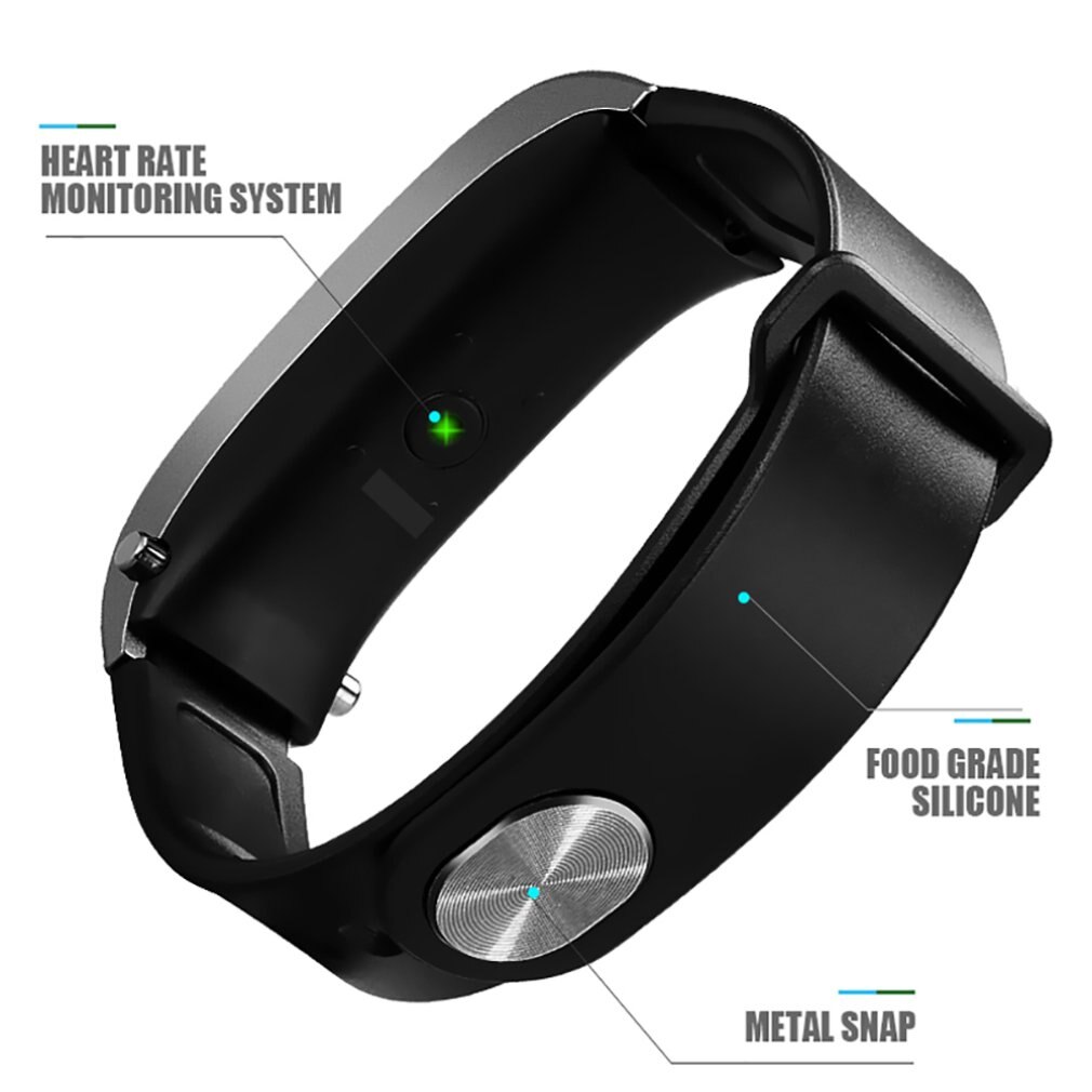 Monitoraggio della frequenza cardiaca pedometro Smart Watch Y3 bracciale cuffia 2 In 1 promemoria telefono BT Smart Watch