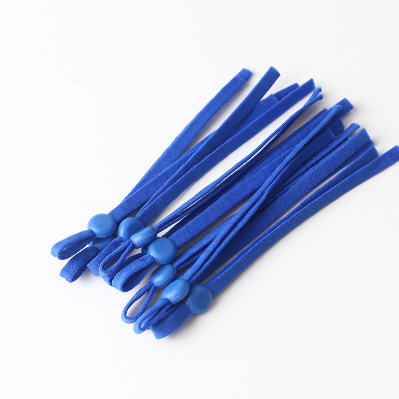 60 stück von Farbe Maske Elastische Band Nylon Elastische Handgemachte Diy Nähen Zubehör Einstellbare Maske Ohr Seil Material 11-12CM: Dark Blue  60pcs