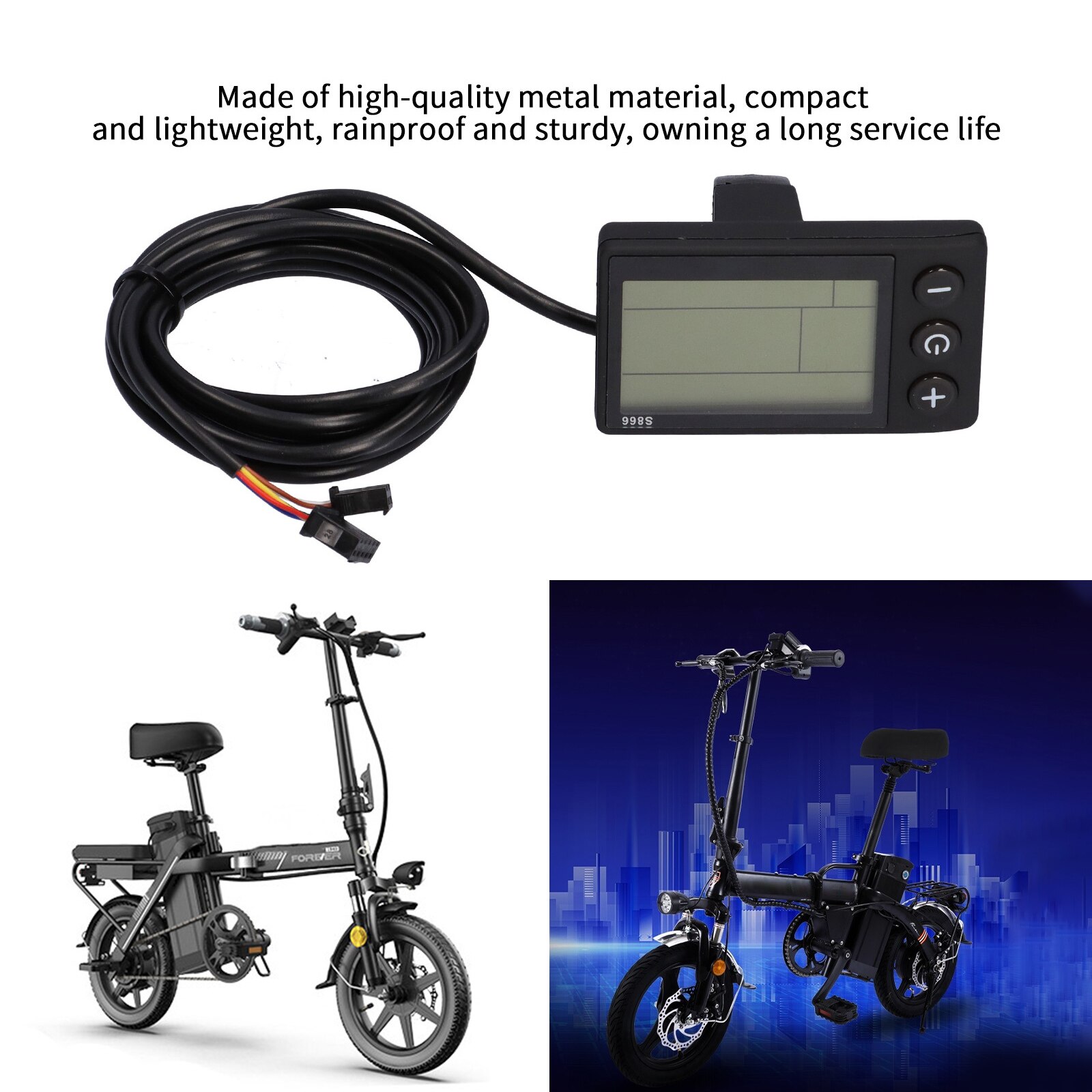60V 250/350W Electric Bicycle Brushless Controller Kit with LCD Meter E-Bike Electric Scooter Accessories