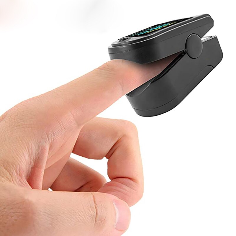Oxímetro Oled SPO2 PR PI RR De pulso De Dedo con oxímetro De ritmo respiratorio Dedo con caja