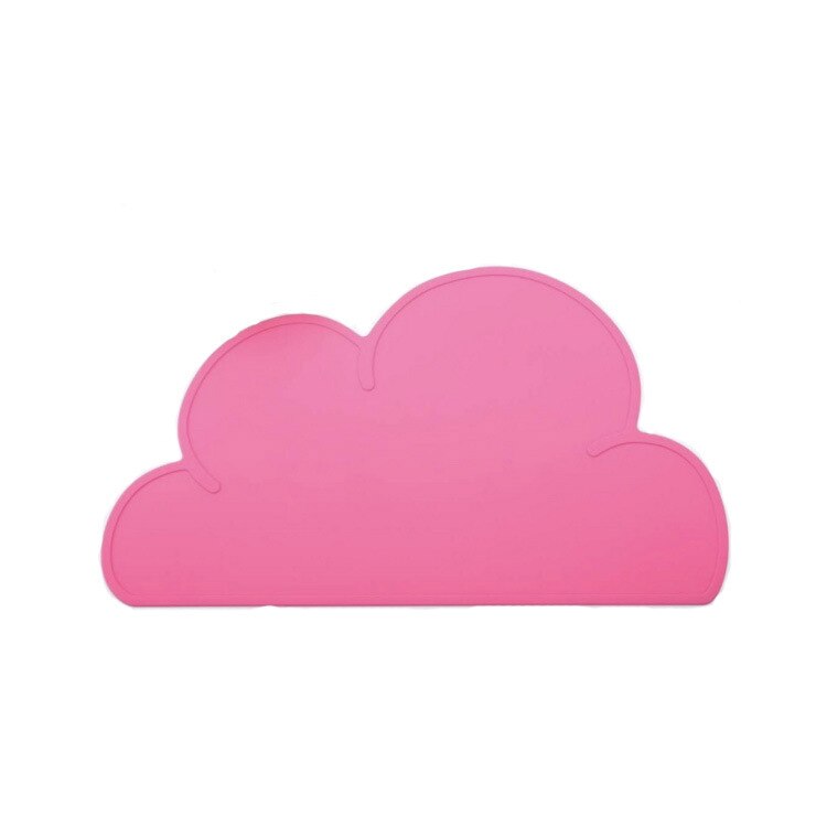 nordisch Stil freundlicher Wolke Silikon Tischset Isolierte Handy, Mobiltelefon Tischset Wasserdicht Umweltschutz Schüler Schreibtisch matt: Rose rot