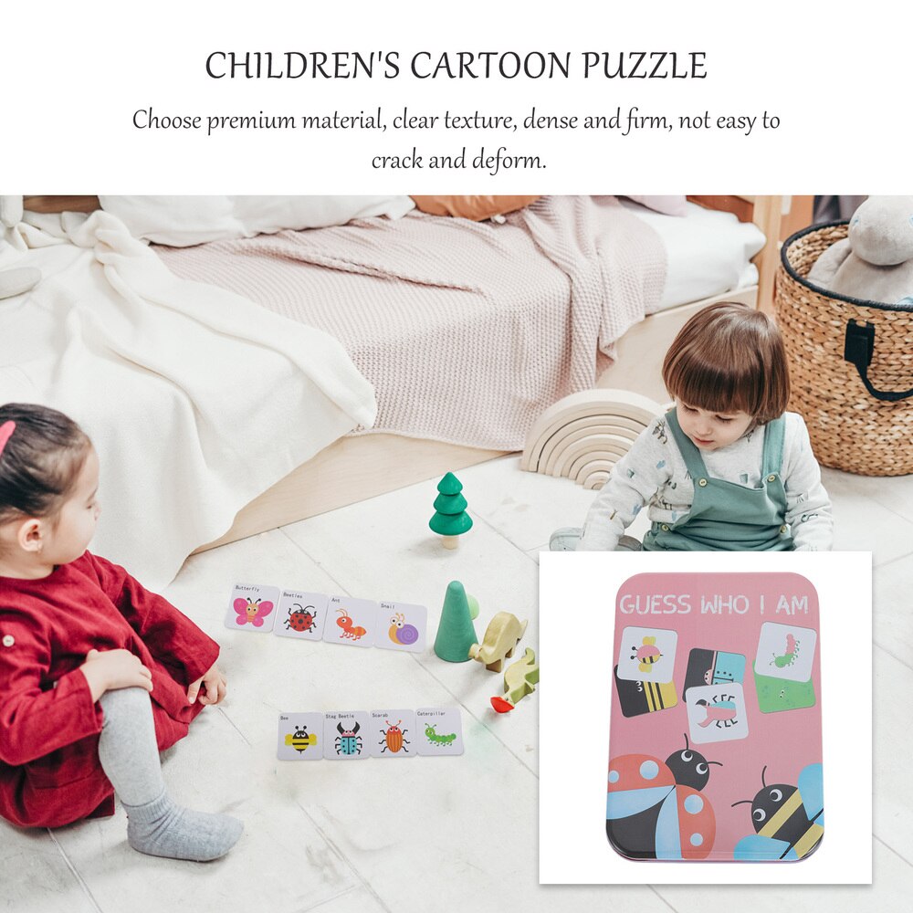 1 Set Children's Cartoon Puzzle Puzzle Jigsaw Baby English Puzzle