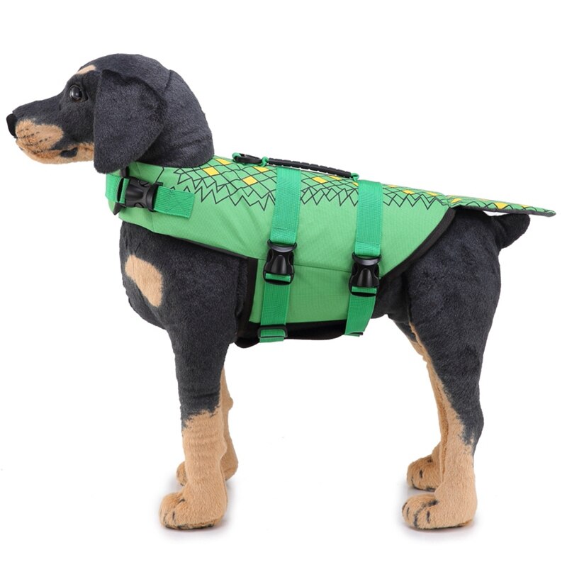 View of Pet Dog Life Safety Jacket Costume Vest Collar Har... – Grandado