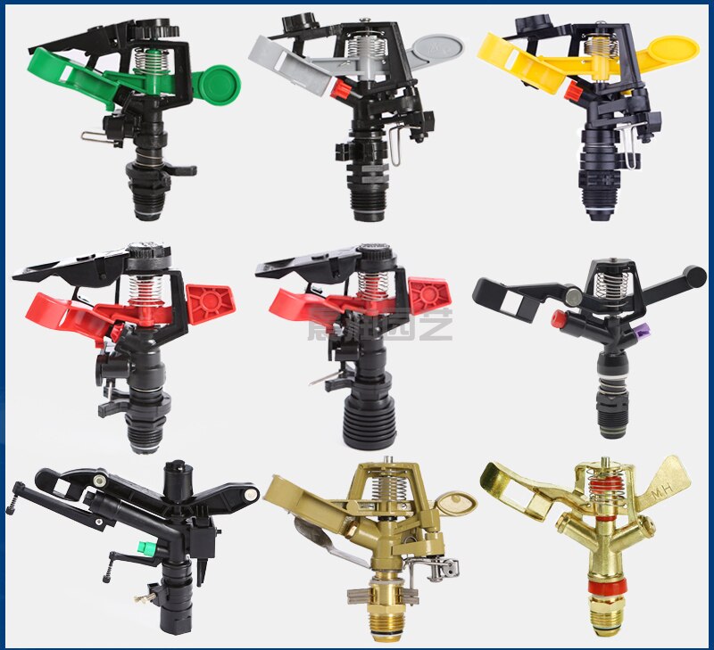 4 points 6 points plastic lawn sprinkler rocker 360-degree rotating sprinkler lawn sprinkler heads