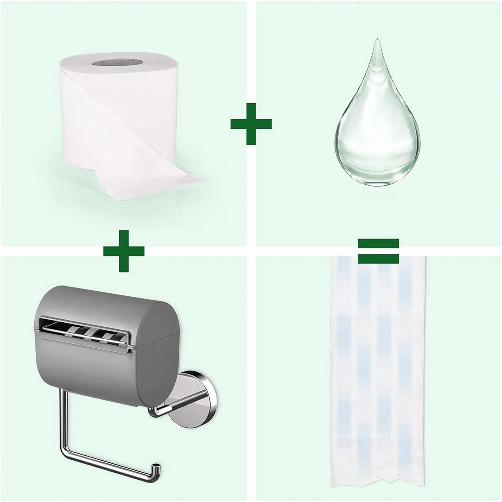 Toiletrolhouder Wall Hang Papier Dispenser Badkamer Papierrolhouder Auto Make Vochtig Papier Voor Keuken Badkamer