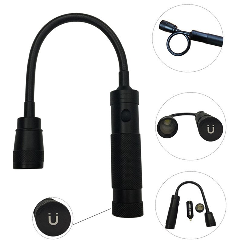 360 Degree Adjustable Flexible Gooseneck LED Work Light With Magnetic Base,For Work Bench,Reading,Emergency,BBQ