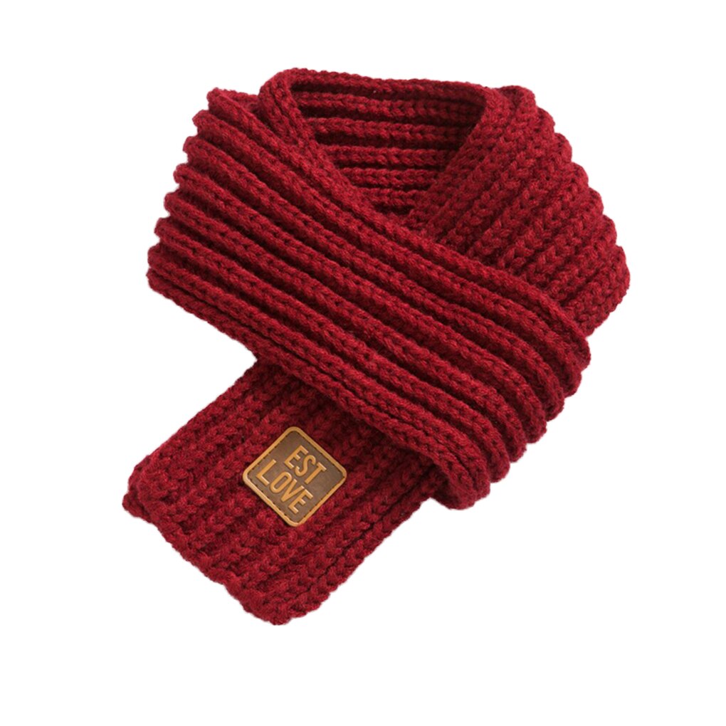 Bufanda tejida de invierno para niños y niñas, bufanda para bebés con pompón y cuello cálido, bufandas tejidas con cuello de lana: NO.6