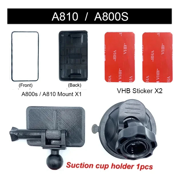 Voor 70mai Dash Cam Mount Voor 70mai Dash Cam A810 Mount Voor 70mai A810 Auto Dvr Vhb Sticker Houder Statische Stickers: Rood