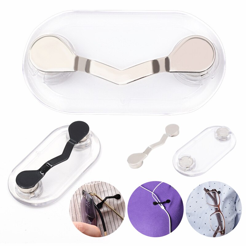 Soporte magnético multifunción para colgar gafas, gafas de sol gancho para, Clips de línea para auriculares, Clip magnético para ropa portátil, hebillas