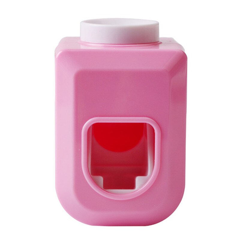 Distributeur automatique de dentifrice pour enfants, presse-agrumes, support mural, accessoires de salle de bain: Rose