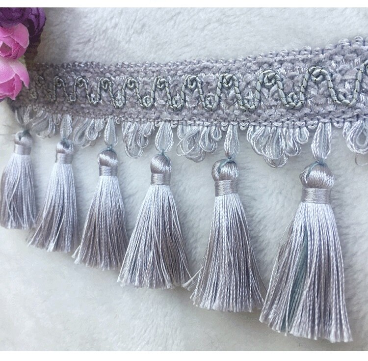 Aiboully 1m europese gordijnkant decoratieve accessoires hangende kralen kwast high-end woondecoratie gordijnaccessoires
