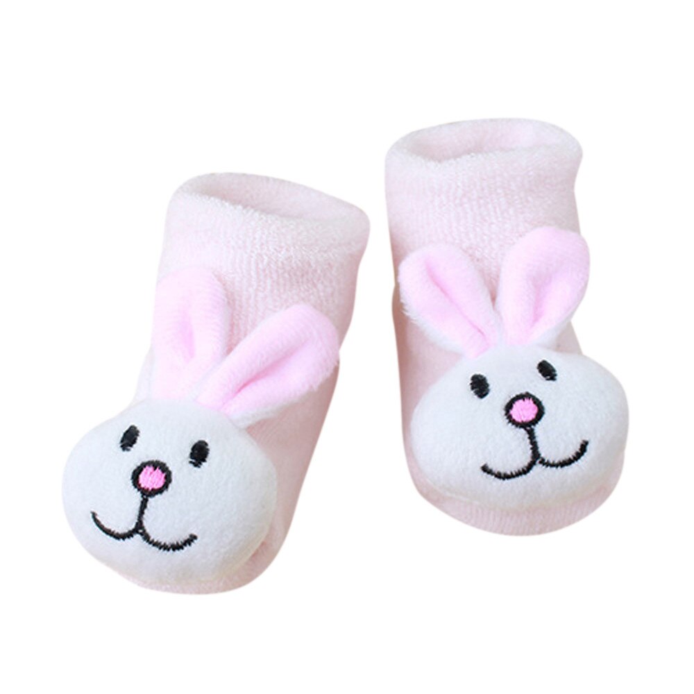 Enfant en bas âge enfants pied chaussettes hiver dessin animé mignon -né enfants bébé filles garçons anti-dérapant chaussettes pantoufle chaussures bottes: F