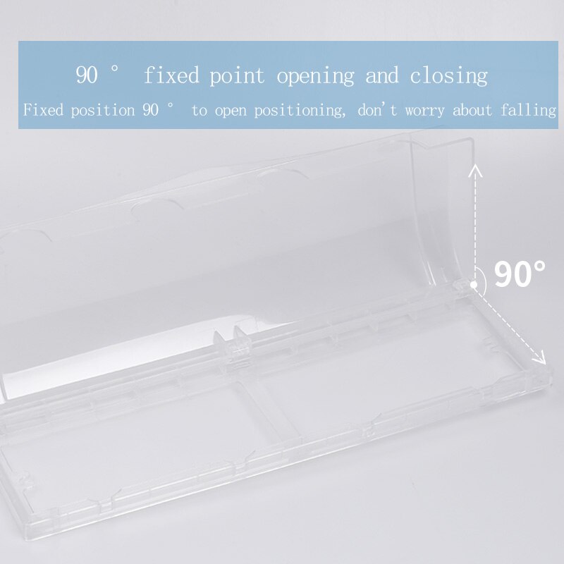 86 type four-piece Siamese socket waterproof box quadruple transparent splash-proof box bathroom water box protective cover