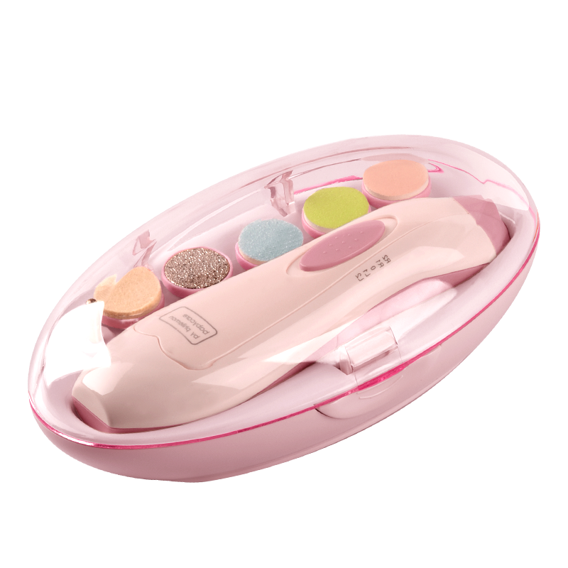 Bc babycare bebê elétrico infantil clippers aparador de unhas kit manicure pedicure conjunto com luz unhas recém-nascidos toes cuidados polonês: Sets