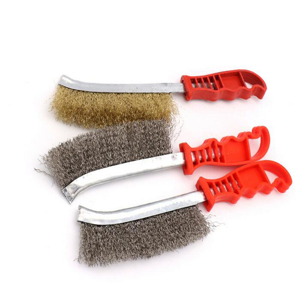 Wire Scratch Brushes Grill Cleaner BBQ Grill Steel Wire Brush Brush-Steel Stainless Steel Wire Brush Rust Paint Removal Tools
