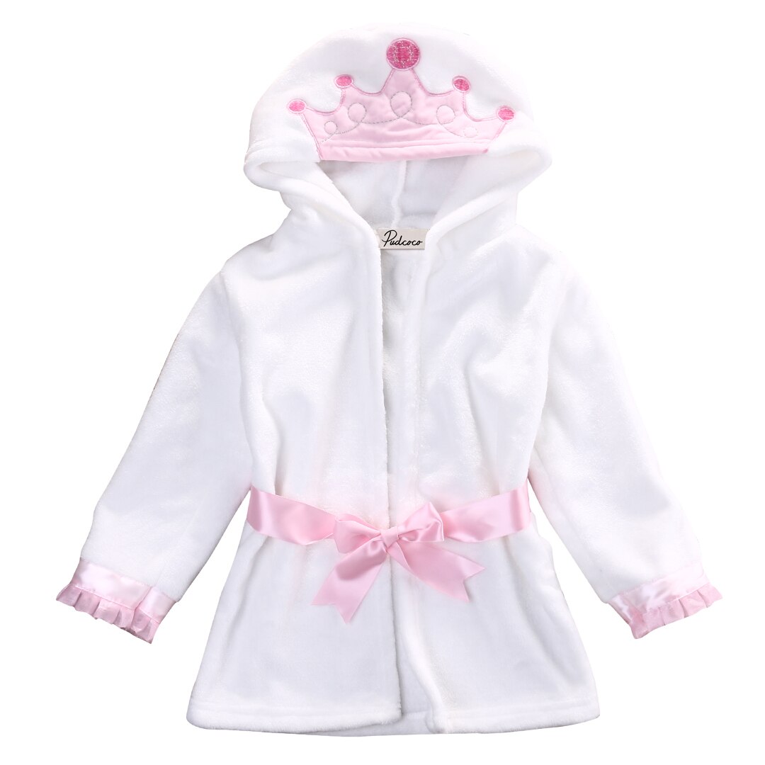 Hallo hallo babywinkel schattige baby meisjes jongens unisex capuchon cartoon dieren badjas badjas dekens jassen: Roze / 5t
