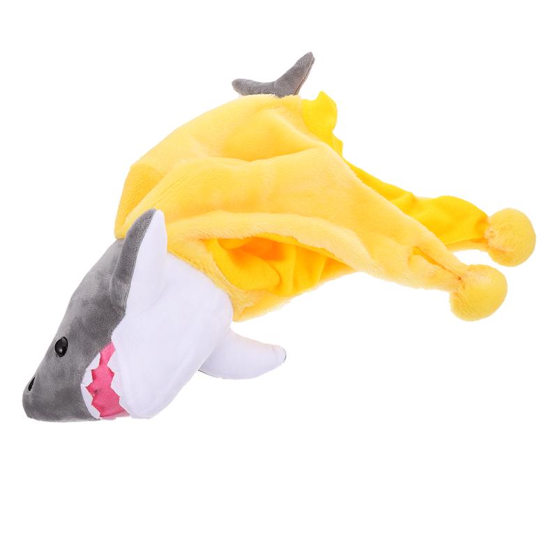 Shark Shape Hood Shark Headgear Shark Hat Warm Hats Party Photo Props