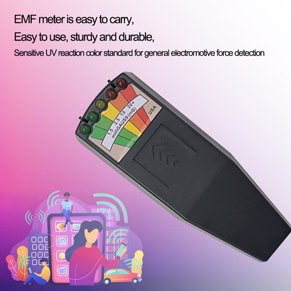 LCD Digital Handheld EMF Meter Electromagnetic Radiation Detectors Dosimeter Tester for electric field radiation magnetic field