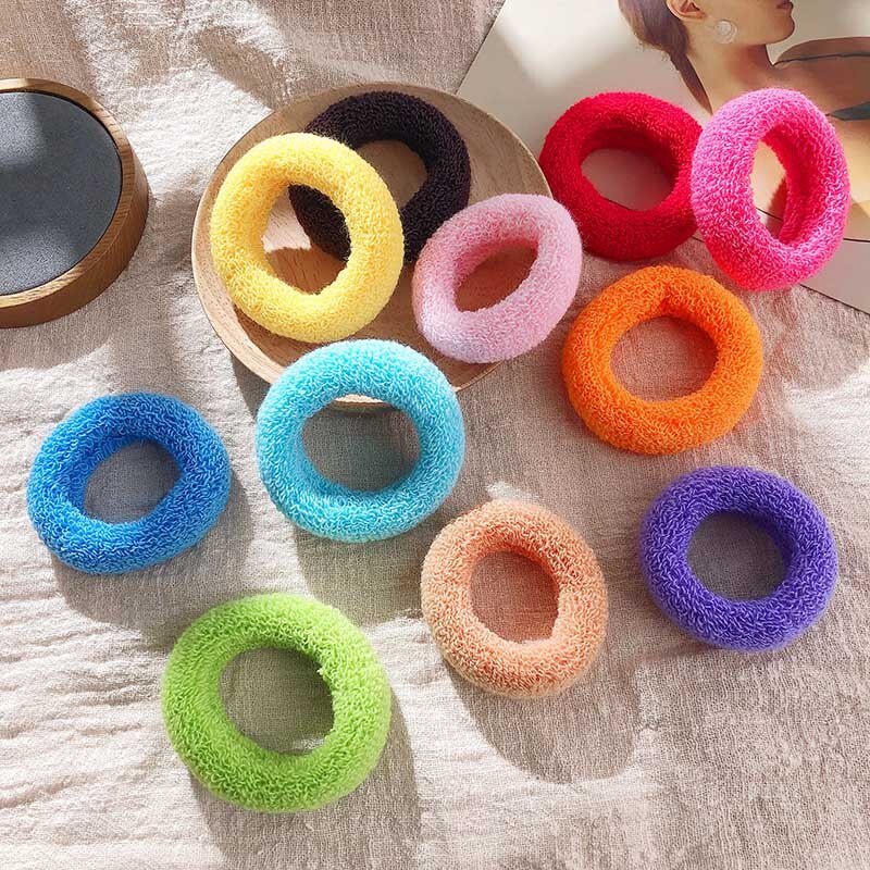 100 pcs/lot kids hair rope Hair Accessories Scrunchy Elastic Hair Bands Girls decorations Headbands Rubber Band