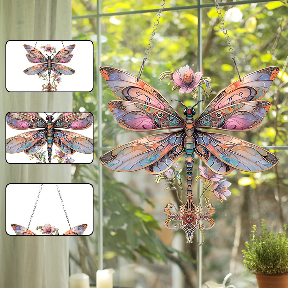 Vindusdekorasjon ornament akryl hengende anheng solfanger vindusanheng til innendørs utendørs