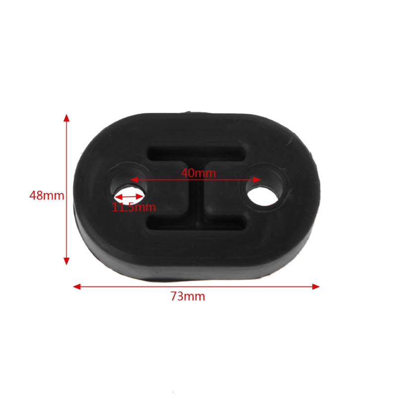 2x Heavy Duty Exhaust Hanger Bushing Support 2 Holes Bracket Rubber Mountqiang