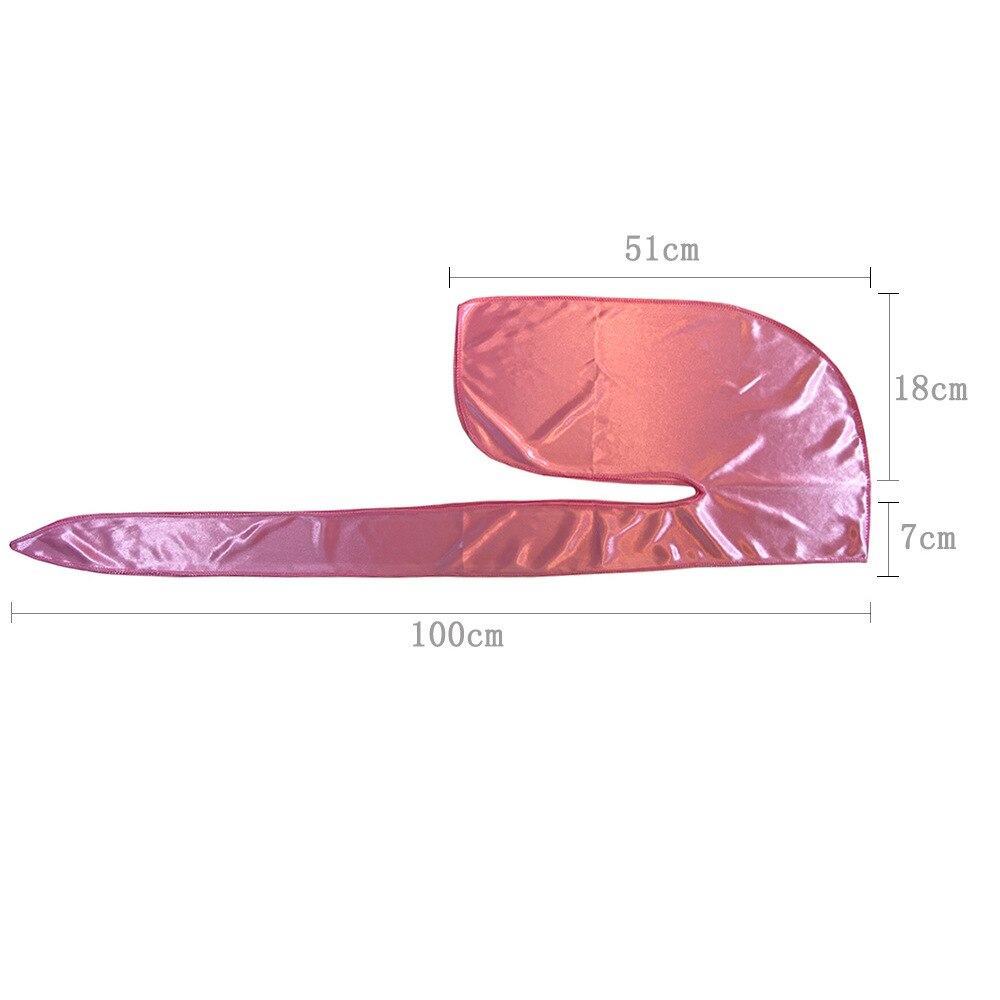 Bonnet de nuit en Satin Invisible pour femmes, accessoire de en soie, Long, plat