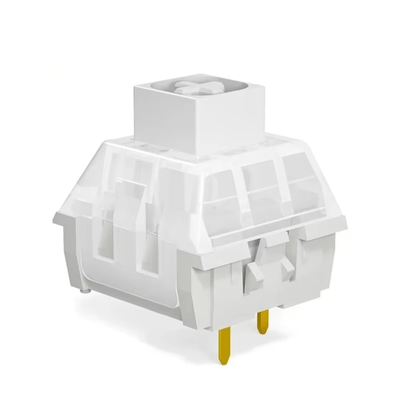Kailh Box White Switch Custom Mechanical Keyboard Switches 3 Pins 55g Clicky Tactile Box White SMD RGB Gaming Switch Swap: Red Switch