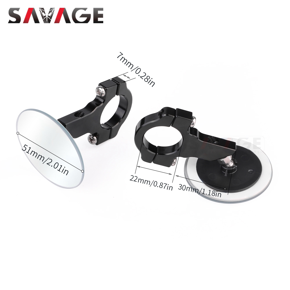 2025 RC390 RC125 Specchi retrovisori Specchio per punto cieco per RC 125 200 250 390 2014-2024 Specchio laterale ausiliario convesso senza montatura