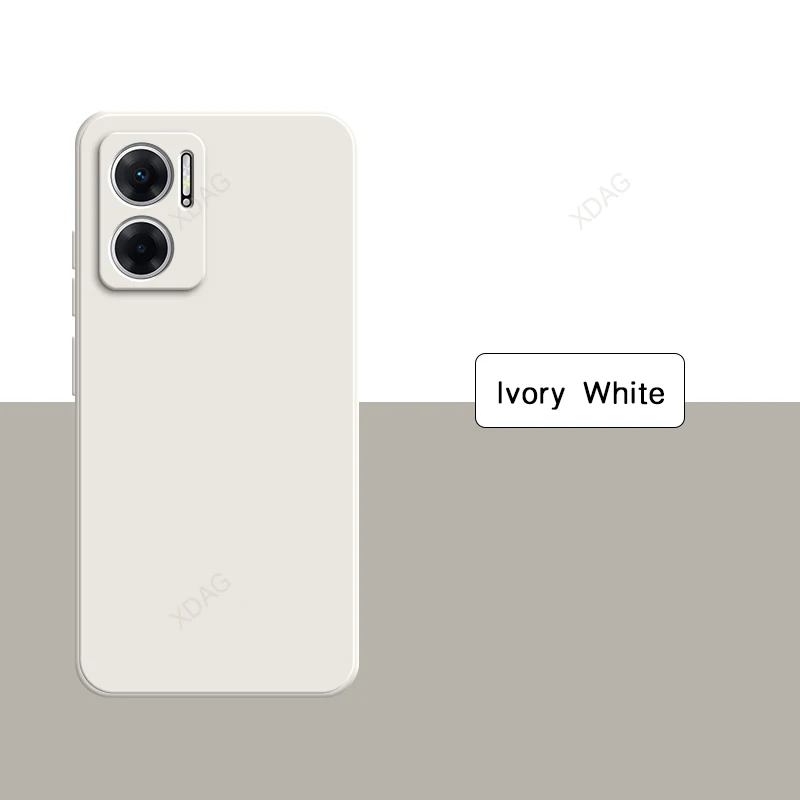 Capa de telefone de silicone líquido original para xiaomi redmi10 redmi 10 2022 10a 10x 5g cor pura sólida funda acessórios carcasa: plástico / Laranja