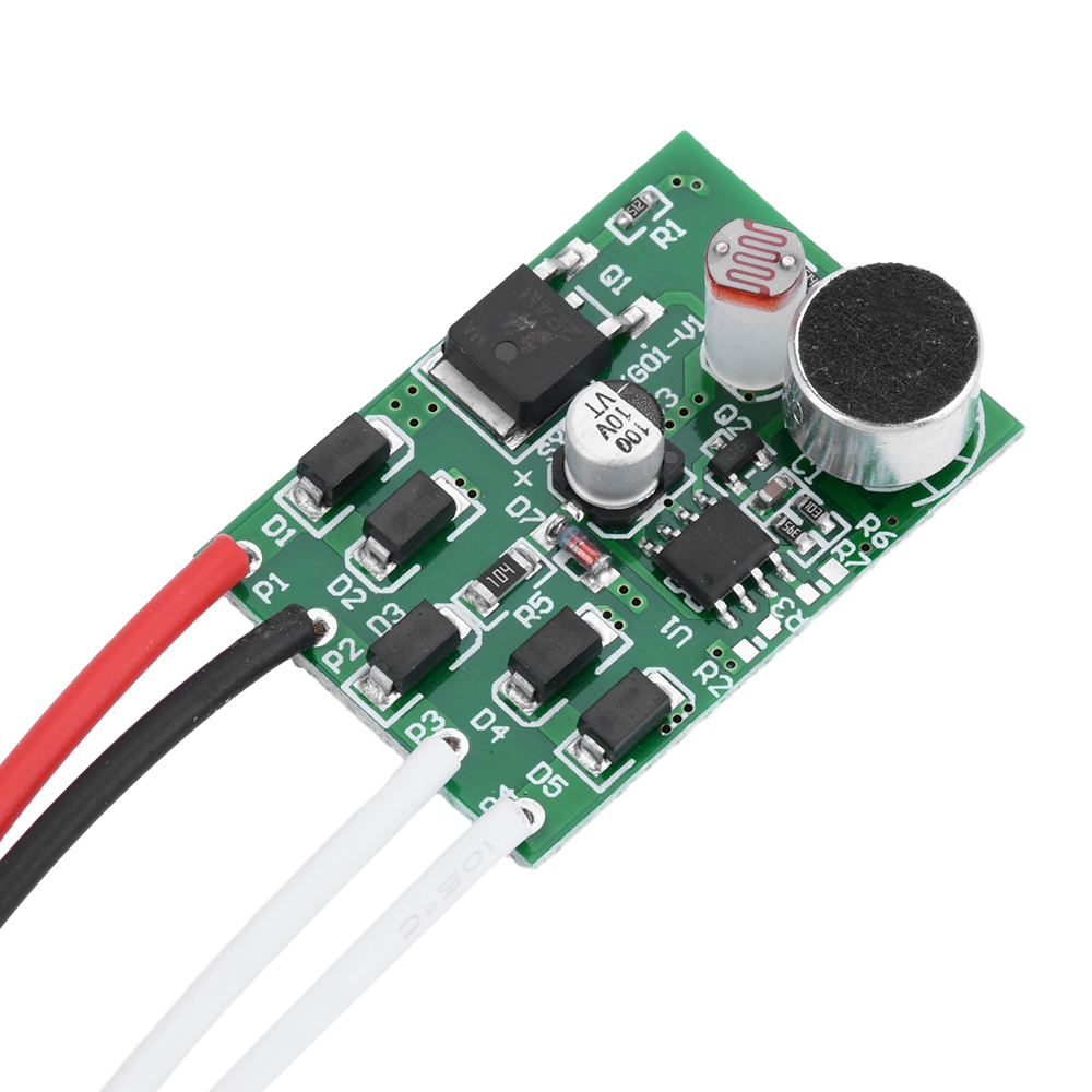 AC220V Interruttore del sensore vocale Controller Interruttore automatico del rilevatore del sensore vocale Interruttore di attivazione vocale per la luce del pannello della plafoniera