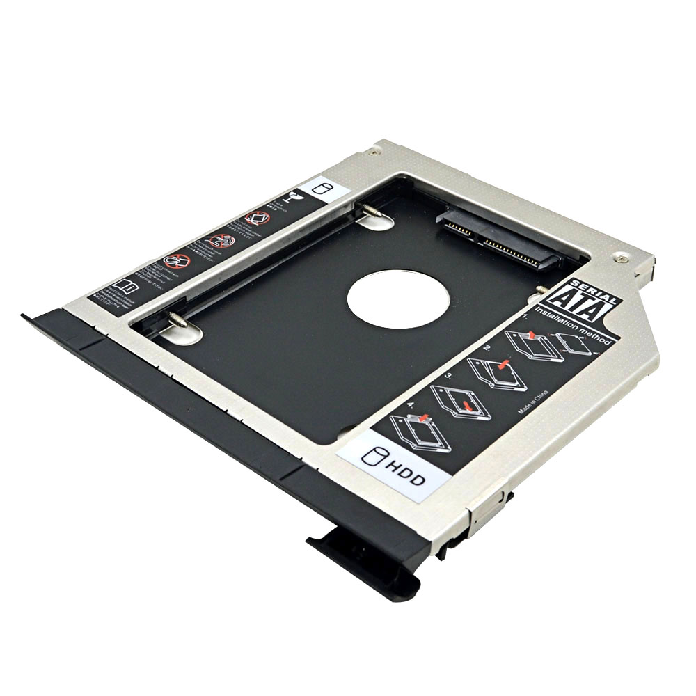 Chipal 2nd hdd caddy 9.5mm sata 3.0 med ejektor dobbelt led lys til dell latitude  e6320 e6420 e6520 e6430 e6530 cd- rom