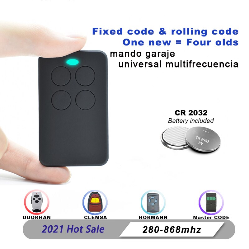 Universal remote control for gate garage barrier Scimagic RC SMG-233 Keychain duplicator multi-frequency