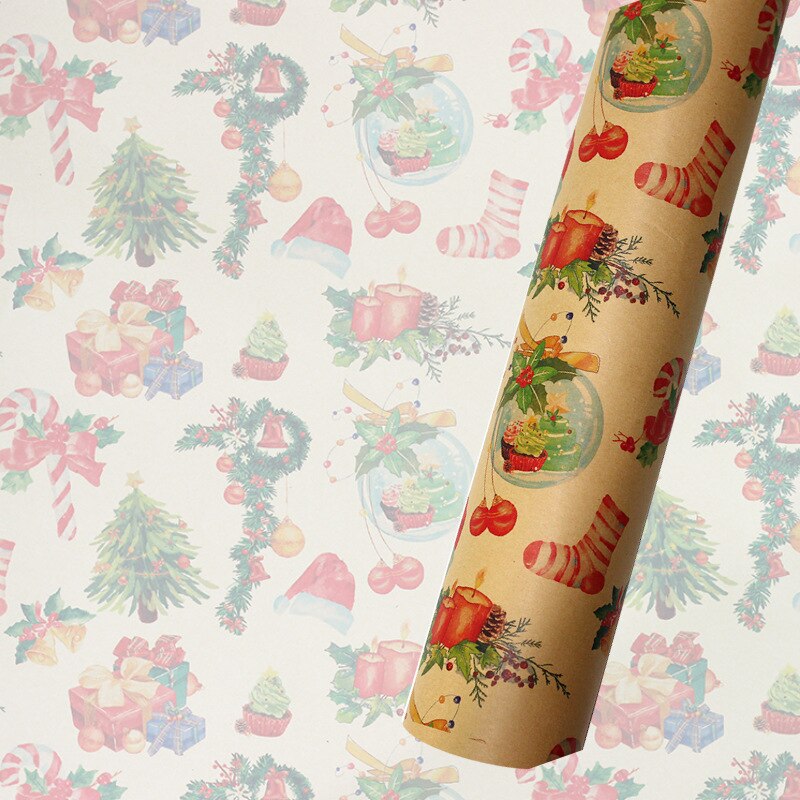 Papier d'emballage de noël en papier Kraft Origami, décoration de mariage, pour emballage de , artisanat,: 7